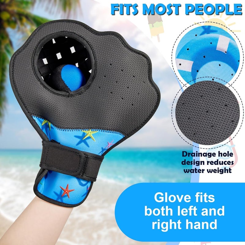 Strdfeve 1PCS Water Ball and Glove Set,Water Bouncing Ball Catch Mitt,Pool Baseball Catching Mitt for Beach Games,Play Catch Skip Ball&Glove - Image 3